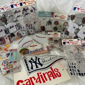 Baseball Scrapbook Stickers (Mostly New York Mets and Yankees)